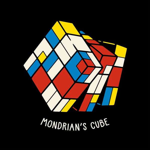 Composition With Red, Blue And Yellow: The Mondrian Rubik Cube by Tobias Fonseca
