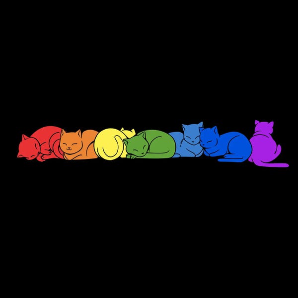 Pet Obsessed: Rainbow Cats Pride by Tobias Fonseca