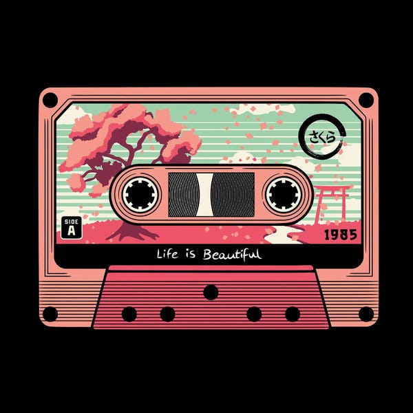 Media Formats: Life Is Beautiful Sakura Tape by Tobias Fonseca