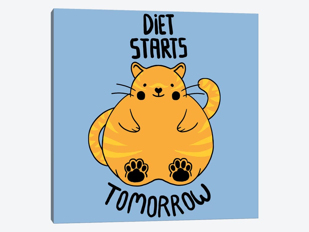 Diet Starts Tomorrow by Tobias Fonseca 1-piece Art Print