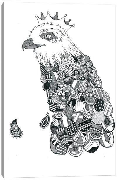 Eagle King Canvas Art Print - Eagle Art