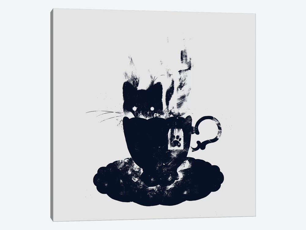 Having Tea With My Lovely Cat by Tobias Fonseca 1-piece Canvas Print