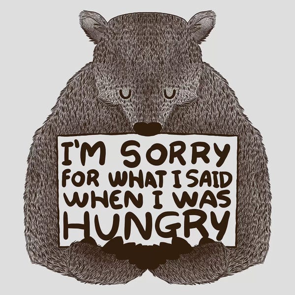 Foodie: I'm Sorry For What I Said When I Was Hungry by Tobias Fonseca