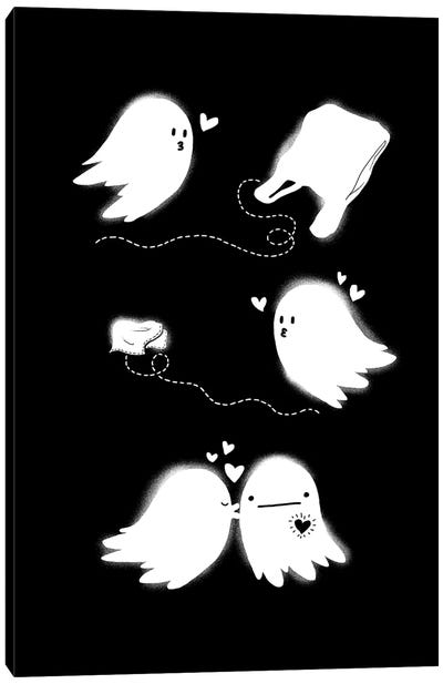 Love After Death Canvas Art Print - Black & White Graphics & Illustrations