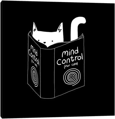 Mind Control For Cats Canvas Art Print - Tobias Fonseca