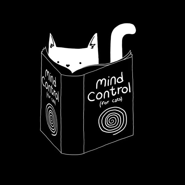 Kids Educational Art: Mind Control For Cats by Tobias Fonseca
