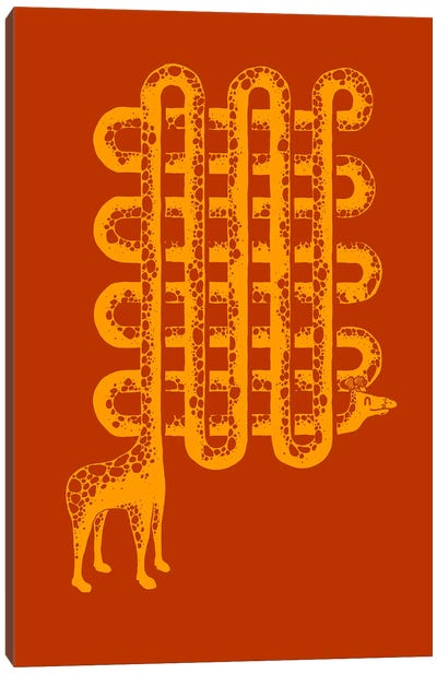 Neck Pattern Canvas Art Print - Giraffe Art