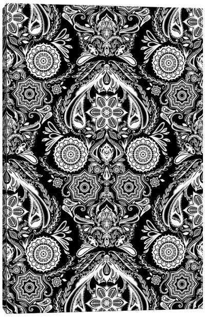 Nirwana Canvas Art Print - Black & White Patterns