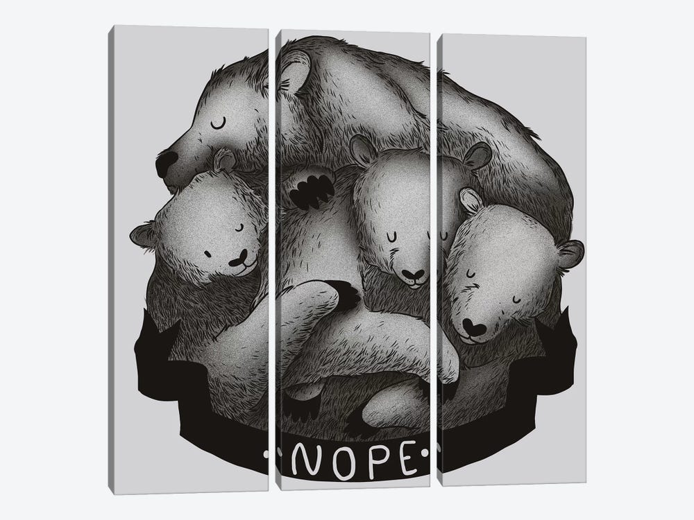 Nope by Tobias Fonseca 3-piece Canvas Print