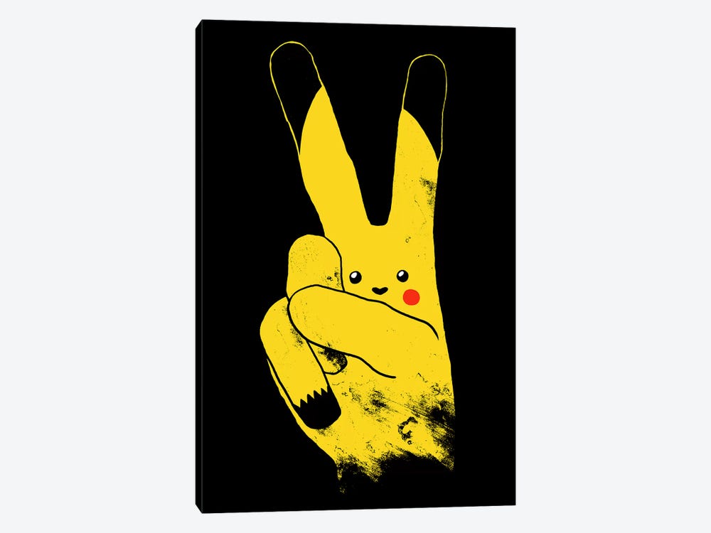 Peace, Love,  And Thundershock by Tobias Fonseca 1-piece Canvas Print