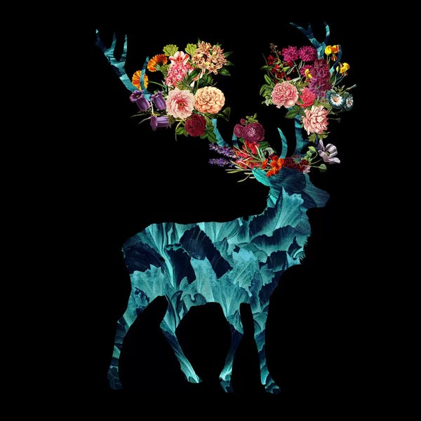 Antlers: Spring Itself (Floral Dark) by Tobias Fonseca