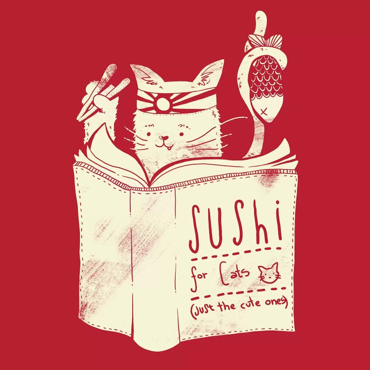Sushi For Cats by Tobias Fonseca wall art