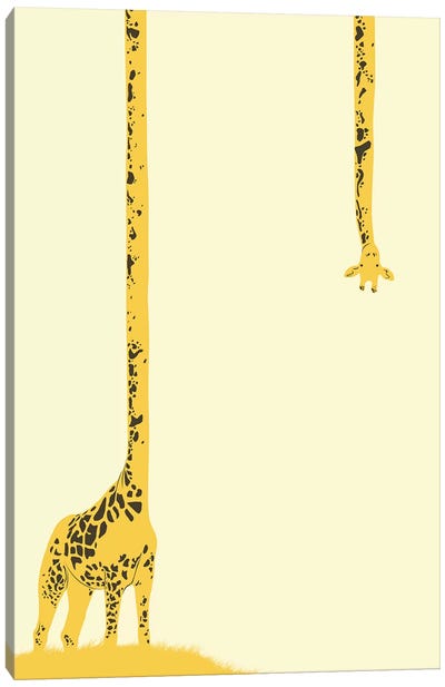 Where Am I Going To Canvas Art Print - Giraffe Art