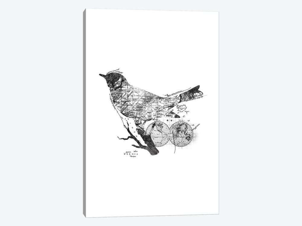 Bird Wanderlust, Rectangle 1-piece Canvas Artwork