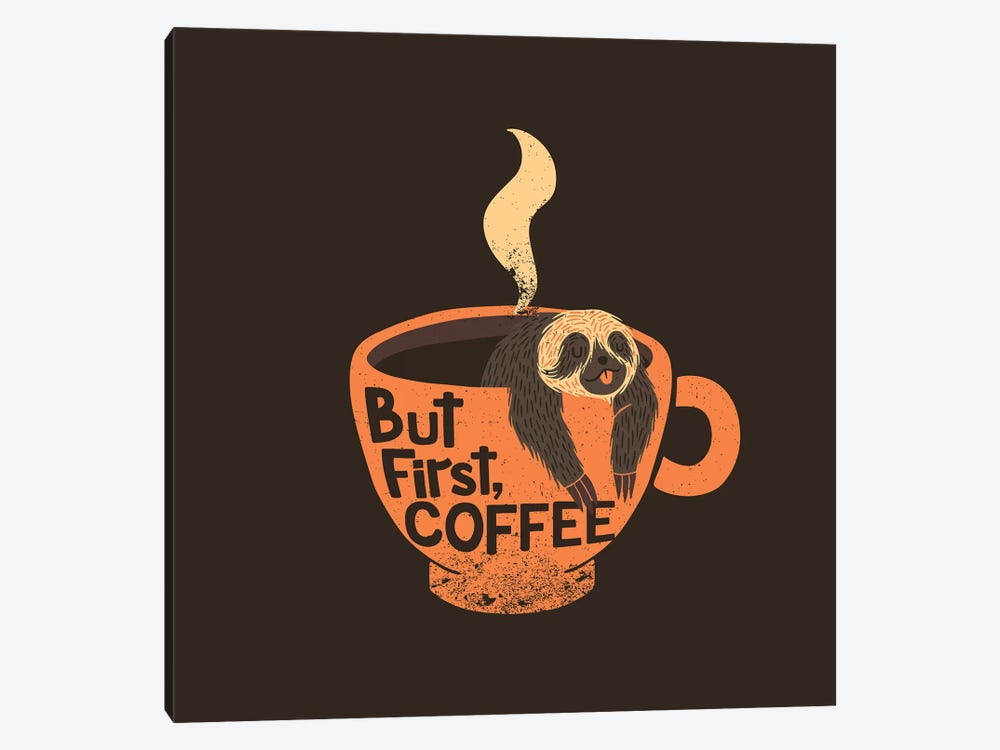 But First, Coffee, Square by Tobias Fonseca 1-piece Canvas Print