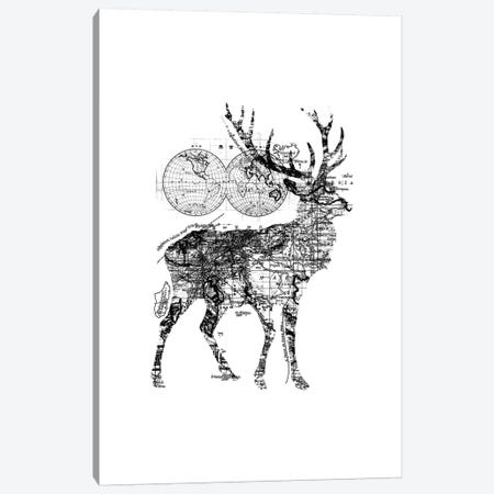 Deer Wanderlust, Rectangle Canvas Print #TFA290} by Tobias Fonseca Canvas Wall Art