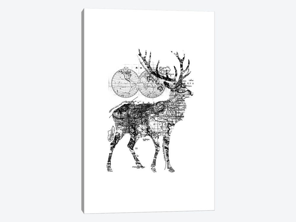 Deer Wanderlust, Rectangle by Tobias Fonseca 1-piece Canvas Art Print