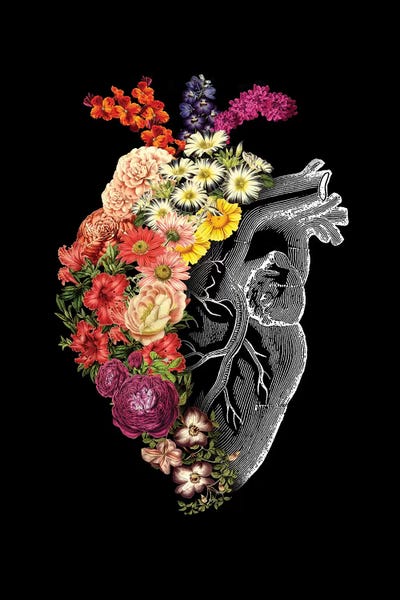 Hearts: Flower Heart Spring, Rectangle by Tobias Fonseca