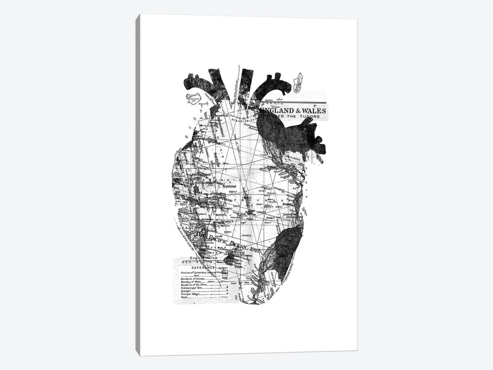 Heart Wanderlust, Rectangle by Tobias Fonseca 1-piece Canvas Art Print