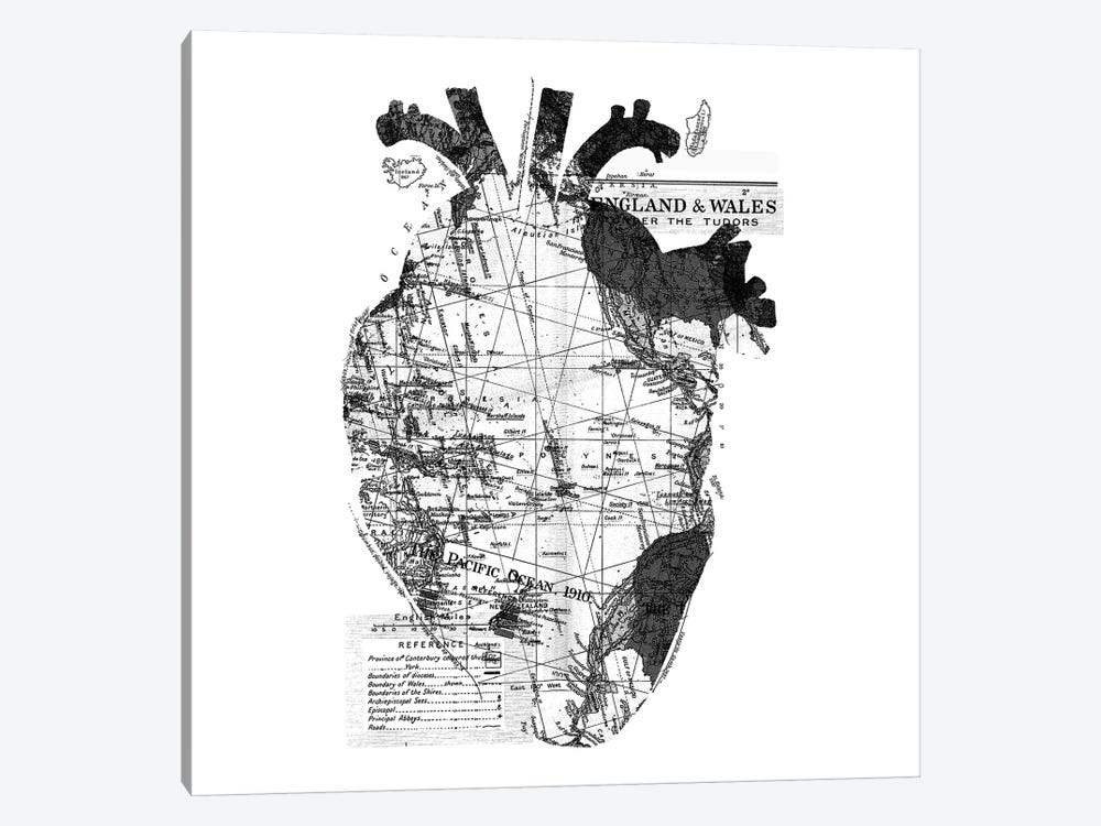 Heart Wanderlust, Square by Tobias Fonseca 1-piece Canvas Wall Art