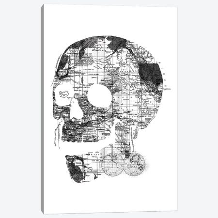 Skull Wanderlust, Rectangle Canvas Print #TFA302} by Tobias Fonseca Canvas Art