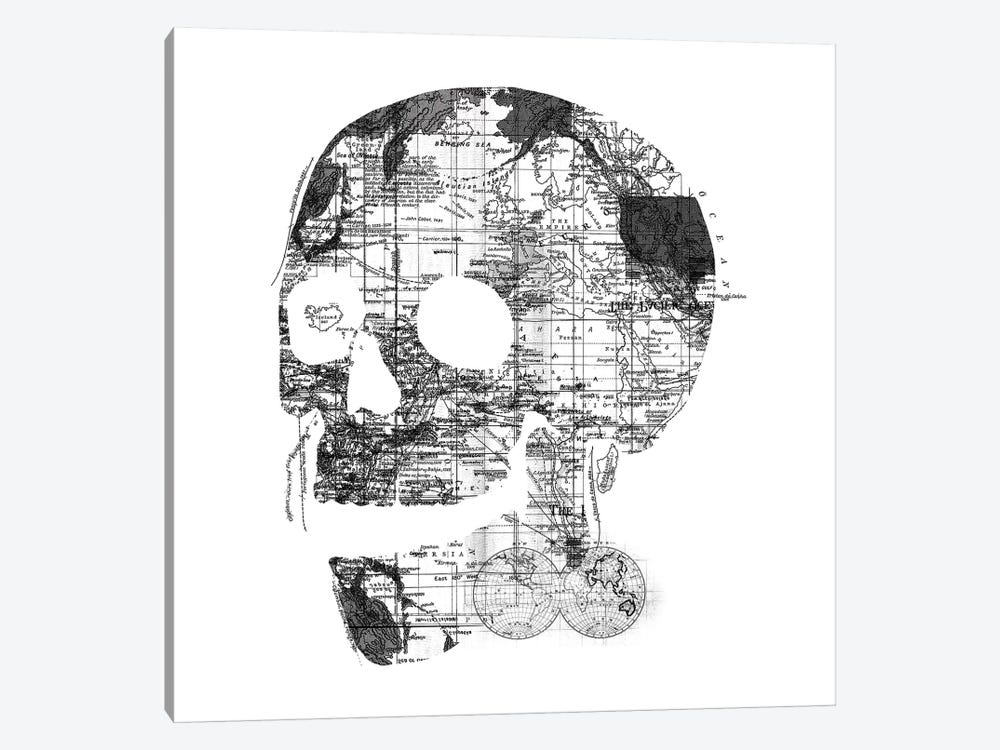 Skull Wanderlust, Square by Tobias Fonseca 1-piece Canvas Art