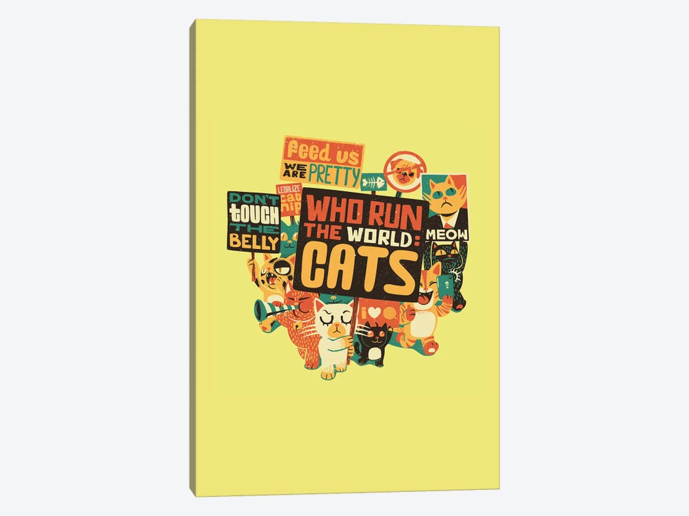 Who Run The World: Cats, Rectangle by Tobias Fonseca 1-piece Art Print