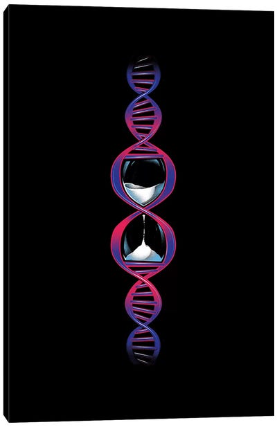 Altered DNA Carbon Canvas Art Print