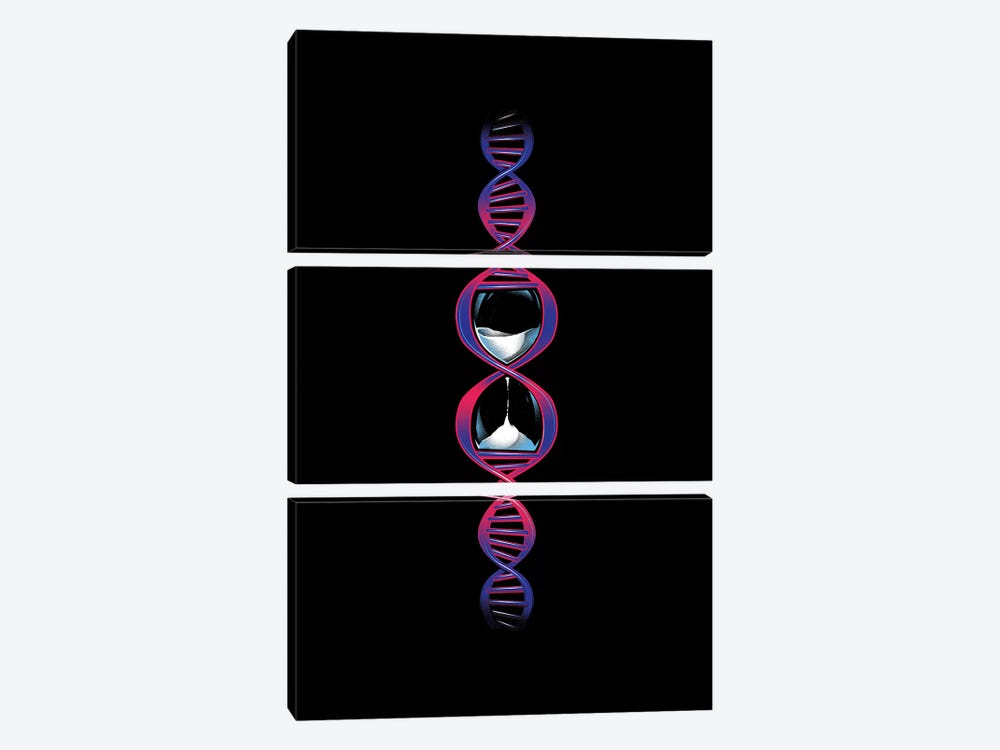 Altered DNA Carbon by Tobias Fonseca 3-piece Canvas Print