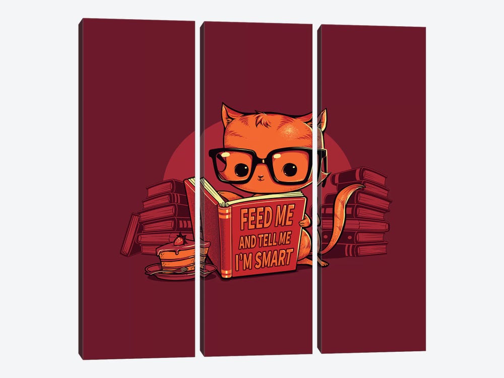 Feed Me And Tell Me I'm Smart by Tobias Fonseca 3-piece Art Print