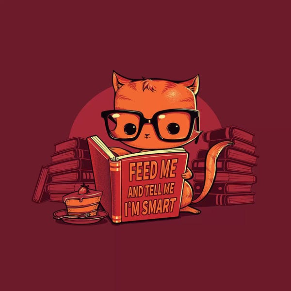 Kids Educational Art: Feed Me And Tell Me I'm Smart by Tobias Fonseca