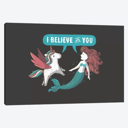 I Believe In You Canvas Print #TFA314} by Tobias Fonseca Canvas Wall Art