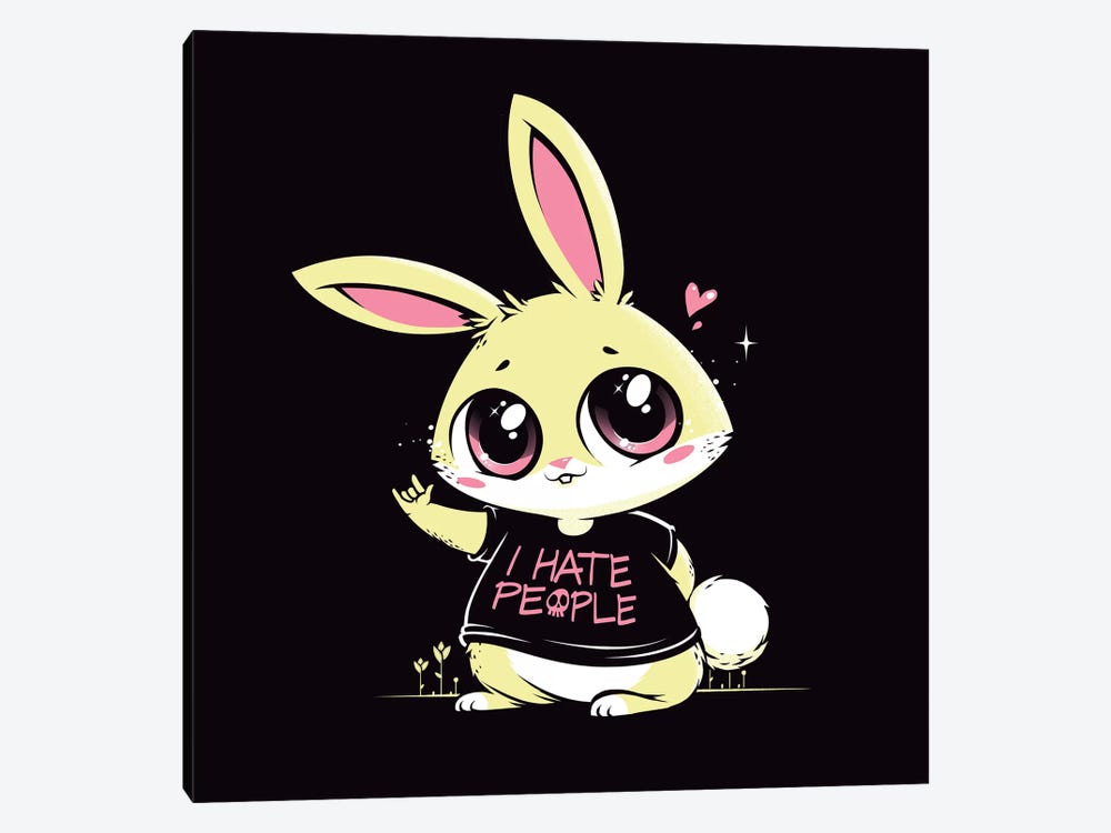 I Hate People by Tobias Fonseca 1-piece Art Print
