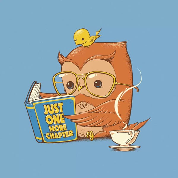 Kids Educational Art: Just One More Chapter by Tobias Fonseca