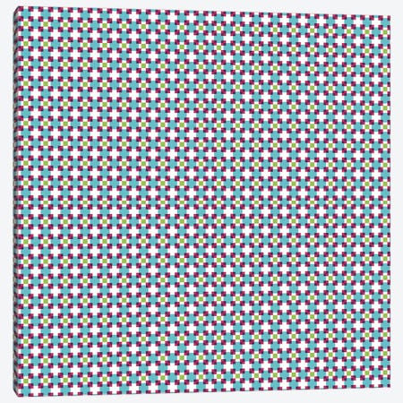 Pixel Blocks Pattern Canvas Print #TFA327} by Tobias Fonseca Art Print