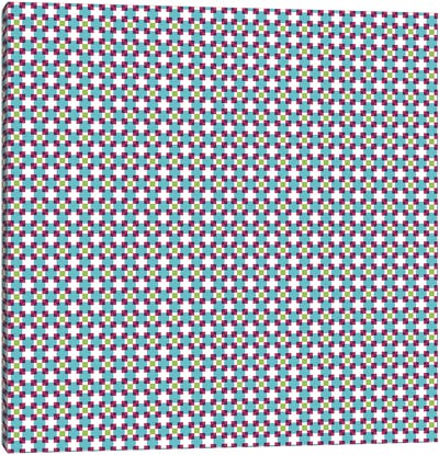Pixel Blocks Pattern Canvas Art Print