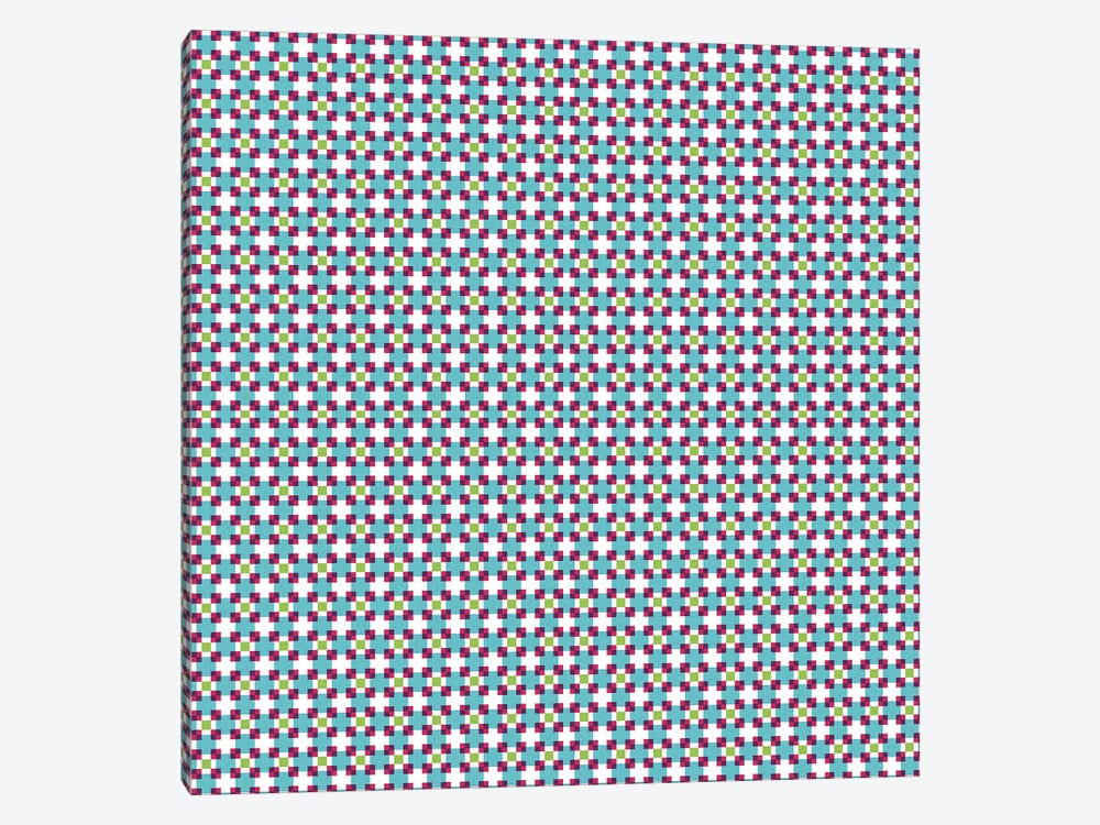 Pixel Blocks Pattern by Tobias Fonseca 1-piece Canvas Wall Art