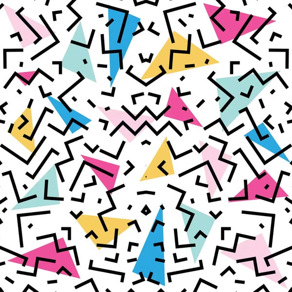 90's Dizzy Funky Colorful Pattern