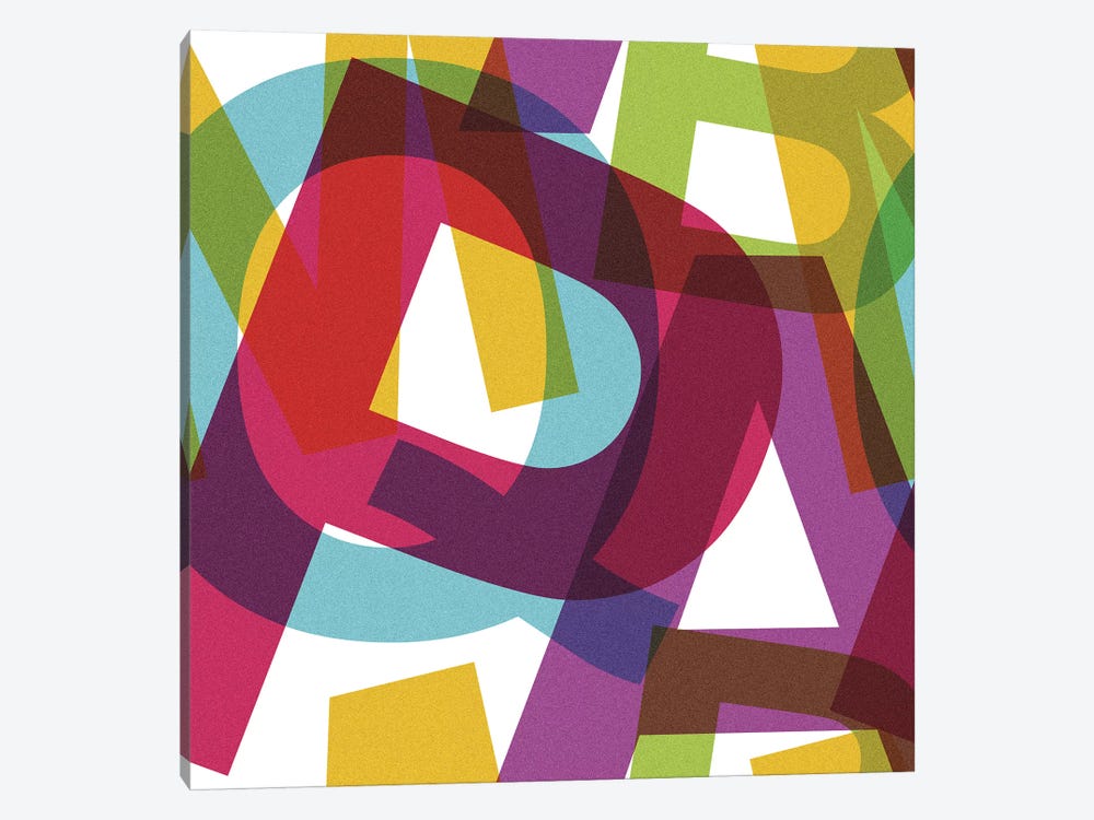 Crossletters Patterns by Tobias Fonseca 1-piece Canvas Art