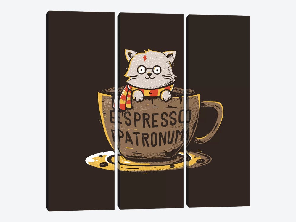 Espresso Patronum by Tobias Fonseca 3-piece Canvas Art