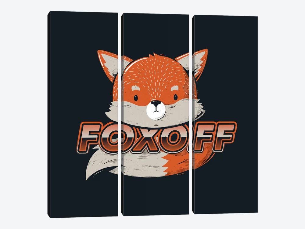 Foxoff by Tobias Fonseca 3-piece Canvas Print