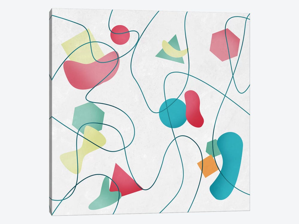 Geometric Miró Pattern by Tobias Fonseca 1-piece Canvas Art Print