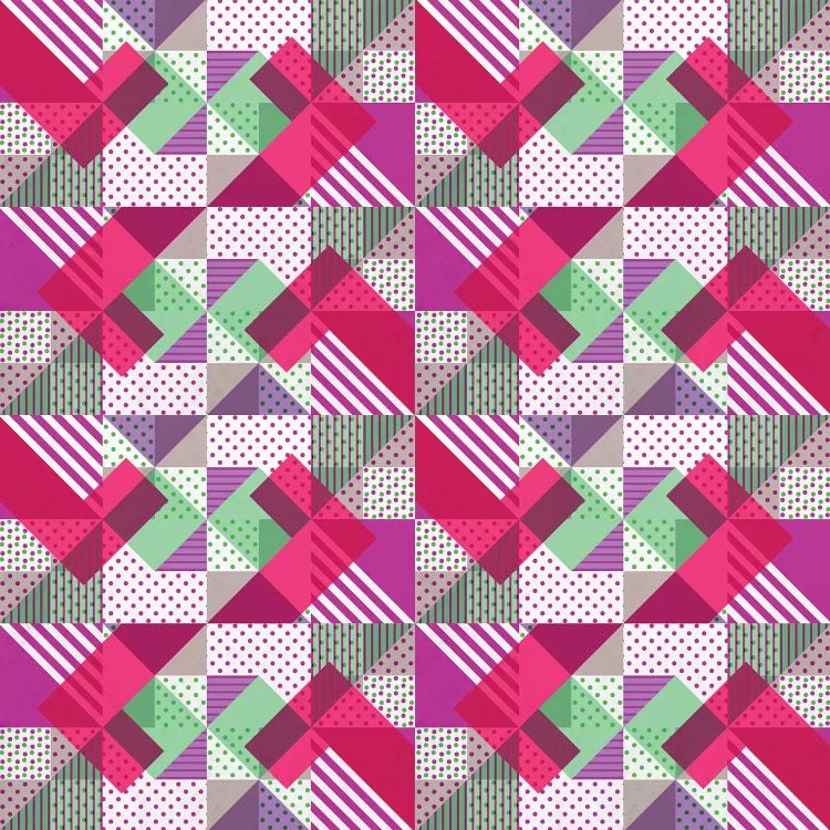 Geometric Polka Dots Petit Pois Neon