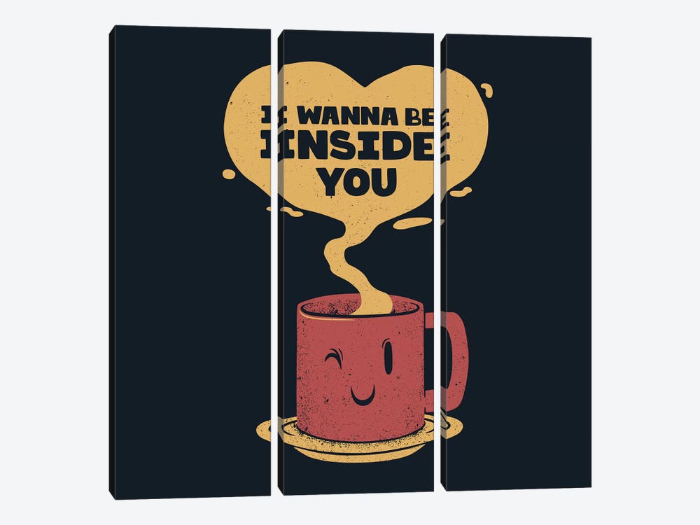 I Wanna Be Inside You by Tobias Fonseca 3-piece Canvas Print
