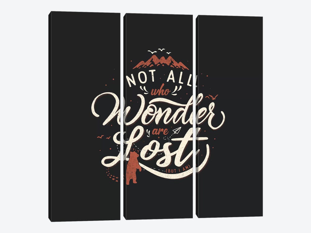 Not All Who Wander Are Lost by Tobias Fonseca 3-piece Canvas Print
