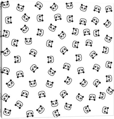 Pandamonio Panda Pattern Canvas Art Print - Animal Patterns