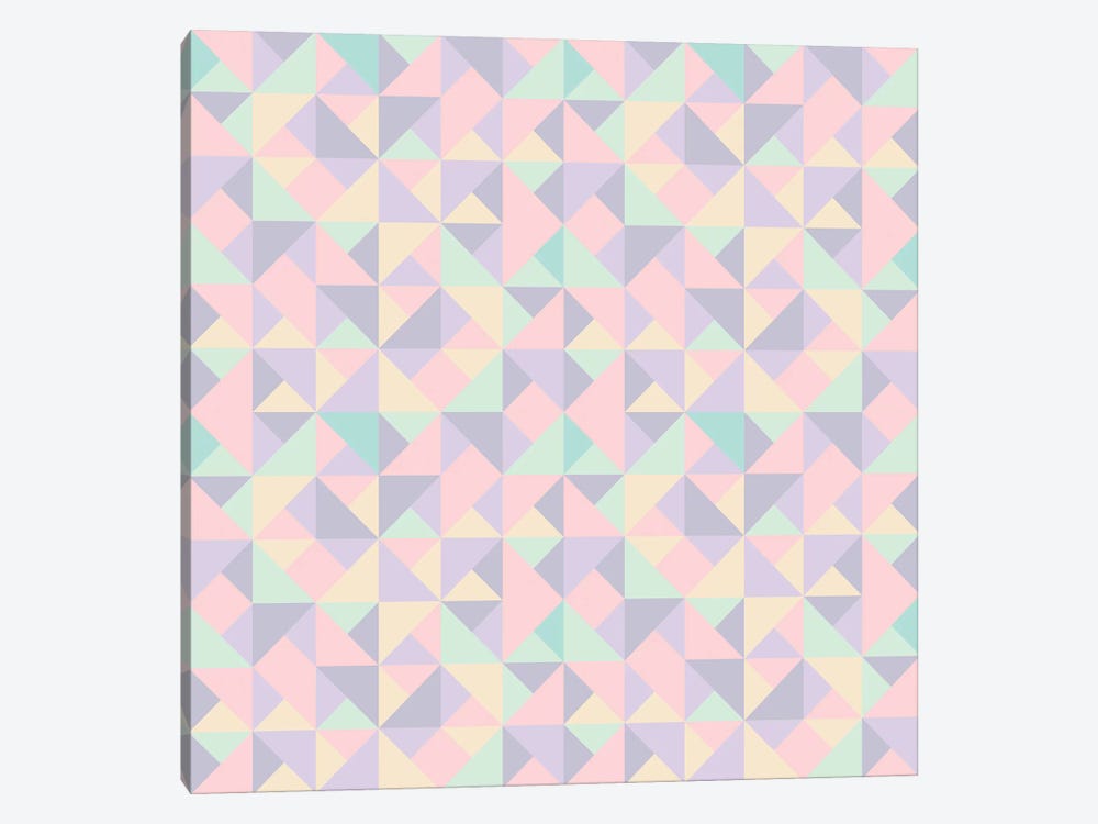 Pastel Nude Cute Triangles by Tobias Fonseca 1-piece Canvas Art