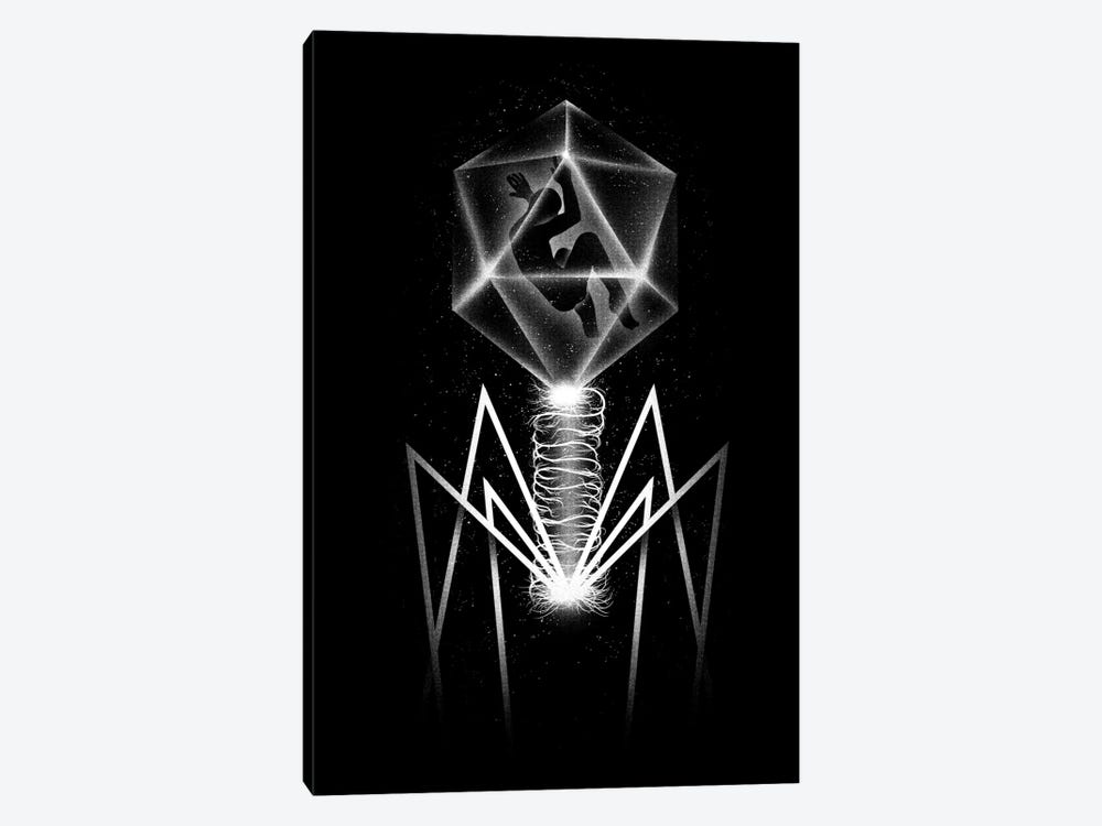 Bacteriophage by Tobias Fonseca 1-piece Canvas Wall Art