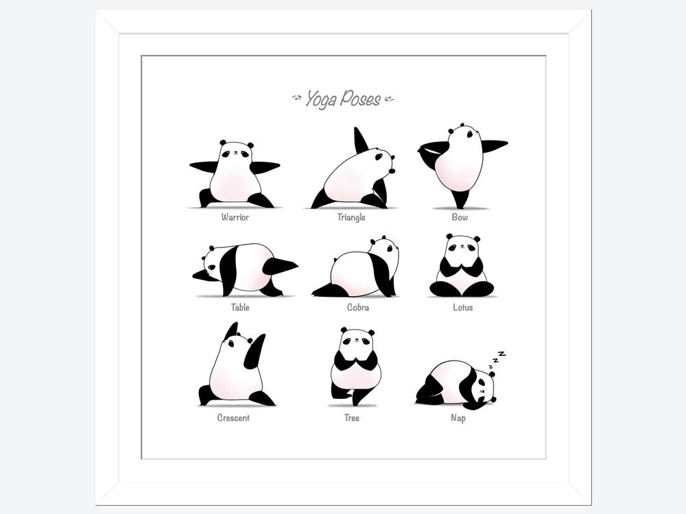 Yoga Panda II Art Print by Tobias Fonseca