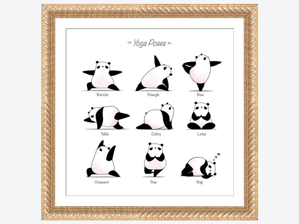 Panda Yoga by Alice Z. on Dribbble